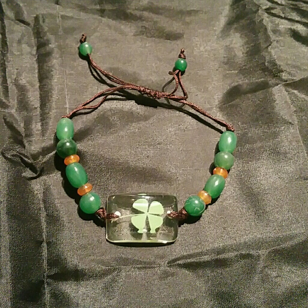 4 Leaf Clover Adjustable Bracelet